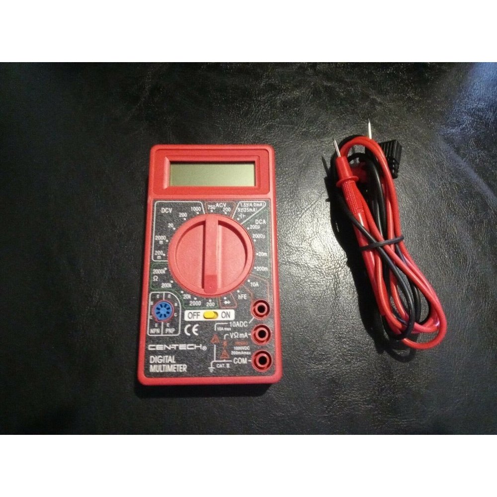 Cen-Tech 7 Function Digital Multimeter 69096 Electrical Test Meter